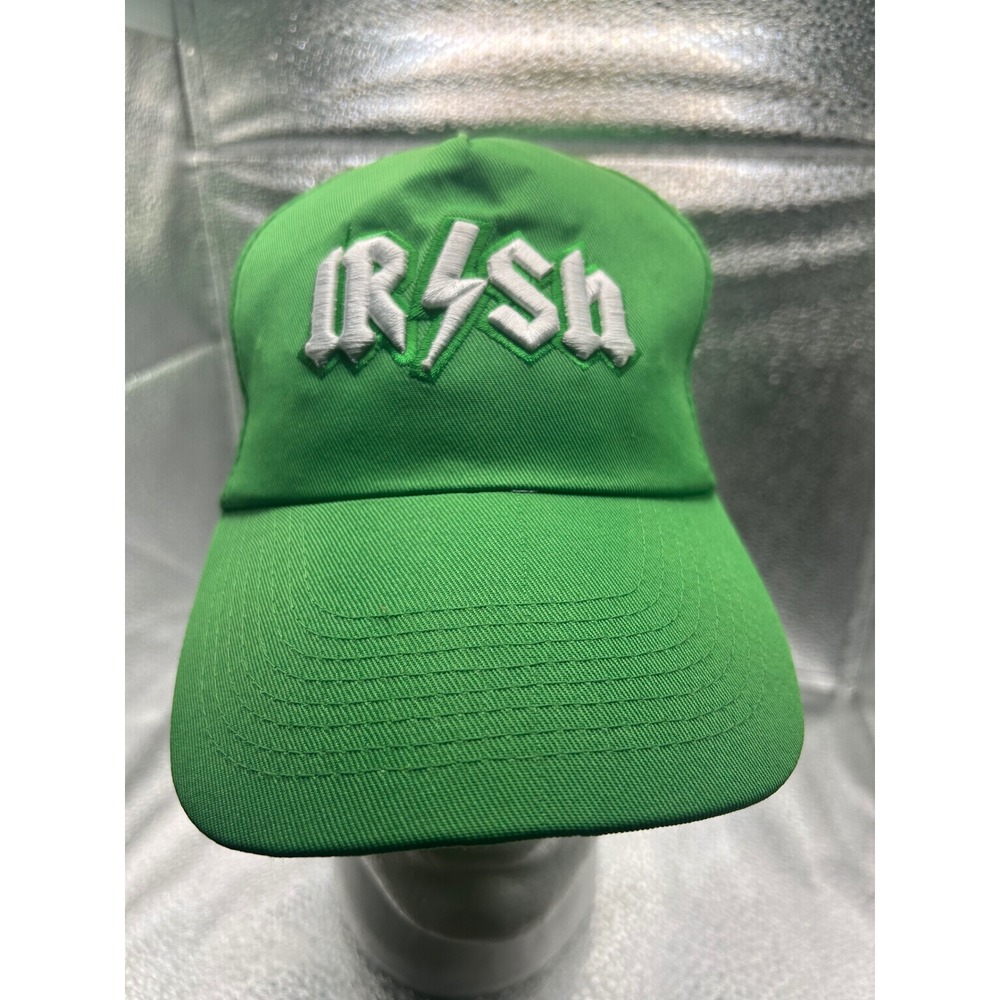 Irish Green Snapback Hat AC/DC Font Lightning‎ Bolt St Patricks Day Mens Cap